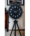 Siyah Asil Standart Stil Tripod Ayaklı Saat