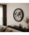 Siyah Atlas 60 x 60 Cm Metal Duvar Saati