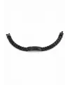 Siyah Çelik  Erkek Çelik Bileklik Boy 21.5 Cm / En 0.9 Mm  - Ebl0033