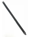 Siyah Çelik  Erkek Çelik Bileklik Boy 21.5 Cm / En 1.0 Cm  - Ebl0066