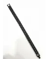 Siyah Çelik  Erkek Çelik Bileklik Boy 21.5 Cm / En 1.0 Cm  - Ebl0078