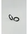 Siyah  Çelik Erkek Küpe Çap (12 Mm) Kalınlık (2 Mm) - Ekp0033