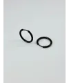 Siyah   Çelik Erkek Küpe Çap (14 Mm) Kalınlık (2 Mm) - Ekp0004
