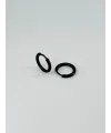 Siyah Çelik Erkek Küpe Çap (9 Mm) Kalınlık (2 Mm) - Ekp0034