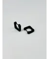 Siyah  Çelik Erkek Küpe Çap (9 Mm) Kalınlık (3 Mm) - Ekp0014