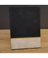 Siyah Çizgili Deri Defter