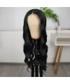 Siyah Dalgalı Fiber Sentetik Tül Peruk