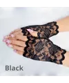 Siyah Dantel Parmaksız Kısa Eldiven
