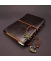 Siyah Deri Pusula Defter