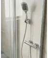 Siyah Duş Başlığı Seti Spiral Hortumlu El Duşu Ve Duvar Askısı Banyo Seti