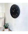 Siyah Elegance 52 x 52 Cm Duvar Saati
