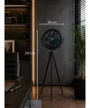 Siyah Elegance Aynalı Tripod 150 x 45 Cm Ayaklı Saat
