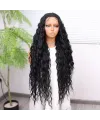 Siyah Fiber Sentetik Tül Peruk