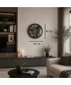 Siyah Imperial Aynalı 40 x 40 Cm Duvar Saati