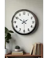 Siyah Klasik 52 Cm Modern Duvar Saati