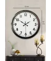 Siyah Klasik 52 Cm Modern Duvar Saati