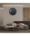 Siyah Klasik 60 x 60 Cm Metal Duvar Saati