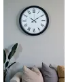 Siyah Klasik & Şık 40 Cm Metal Duvar Saati