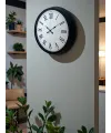 Siyah Klasik & Şık 40 Cm Metal Duvar Saati