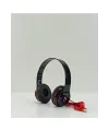 Siyah Kulak Üstü Portatif Katlanır Stereo Kulaklık