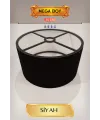 Siyah Lambader Başlığı 35 CM Mega Boy