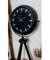 Siyah Lüks Sade Tripod Ayaklı Saat