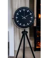 Siyah Lüks Sade Tripod Ayaklı Saat