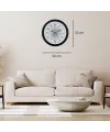 Siyah Mandala Desenli 52 x 52 Cm Duvar Saati