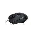 Siyah Mat Desenli USB Kablolu 3D Optik Mouse