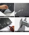 SİYAH MERMER DESENLİ ALÜMİNYUM PLASTİK DUVAR STİCKER (30*30)