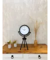 Siyah Metal Mini Tripod Masa Saati 45×26 cm