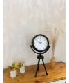 Siyah Metal Mini Tripod Masa Saati 45×26 cm