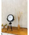 Siyah Metal Mini Tripod Masa Saati 45×26 cm