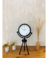 Siyah Metal Mini Tripod Masa Saati 45×26 cm