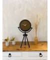 Siyah Metal Mini Tripod Spor Masa Saati 45×26 cm