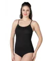 ieg™ SİYAH MI  1415 Modal Cotton Çıtçıtlı İnce Askılı Body