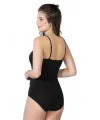 ieg™ SİYAH MI  1415 Modal Cotton Çıtçıtlı İnce Askılı Body