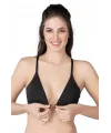 ieg™ SİYAH MI  1416 Modal Cotton Önden Açmalı Sporcu Sütyen