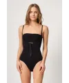 ieg™ SİYAH MI  2043 Göğsü Açık Agraflı Body Korse