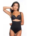 ieg™ SİYAH MI  2073 Göğüsü Açık Desenli Body Korse