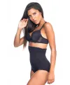 ieg™ SİYAH MI  2079 Yüksek Bel Desenli Double Slip Korse