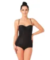 ieg™ SİYAH MI  2723 Lazer Kesim Göğsü Açık Slip Korse