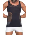 ieg™ SİYAH MI  E1006 Fileli Erkek Korse Atlet