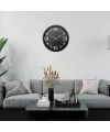 Siyah Modern 52 x 52 Cm Duvar Saati