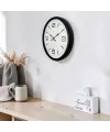 Siyah Modern & Şık 52 Cm Metal Duvar Saati
