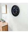 Siyah Noir Imperium 52 Cm Metal Duvar Saati