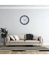 Siyah Prime İndex 52 x 52 Cm Duvar Saati