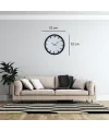 Siyah Prime İndex 52 x 52 Cm Duvar Saati
