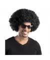 Siyah Renk Kıvırcık Afro Bonus Peruk Parti Peruğu