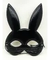 Siyah Renk Kumaş Malzemeden İmal Eva Tavşan Maskesi 19x15 cm